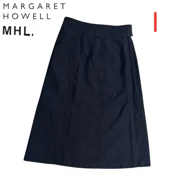 마가렛 호웰 MHL, 코튼 린넨 롱 스커트 네이비 I