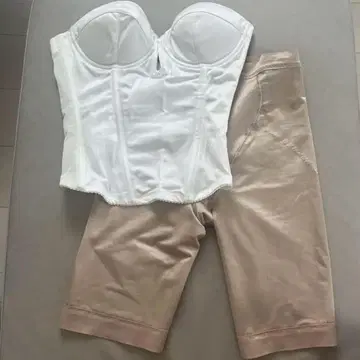 브라이덜 블룸 숏 뷔스티에 롱 거들