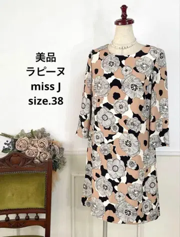 77 새상품급 miss J 라핀 엘레강스 플라워 원피스