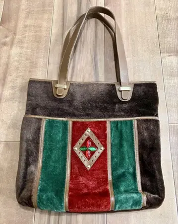 이탈리아제 빈티지 MAZETTI 벨로아 느낌 숄더백 70년대 80년대