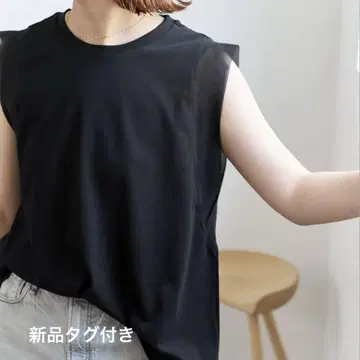 오간자 콤비 풀오버 블랙