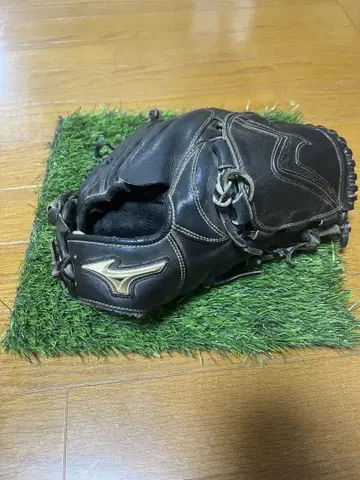 Mizuno 블랙 가죽 야구 글러브