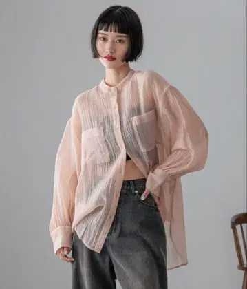 이번 시즌 로리즈팜 밴딩 시어 셔츠 LS