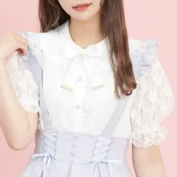 시크릿허니 상의 반팔 화이트 양산 지뢰