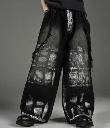 ADRER panel suspender wide denim 아들러 새상품