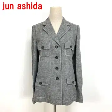 A6472 준 아시다 테일러드 자켓 린넨 울 그레이 9