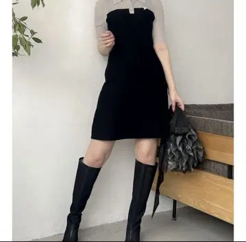 다즈린 시어 폴로 니트 원피스