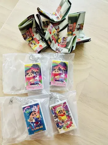 짱구는 못말려(크레용 신짱) 비디오 테이프 미니어처 참 컬렉션 4종 세트