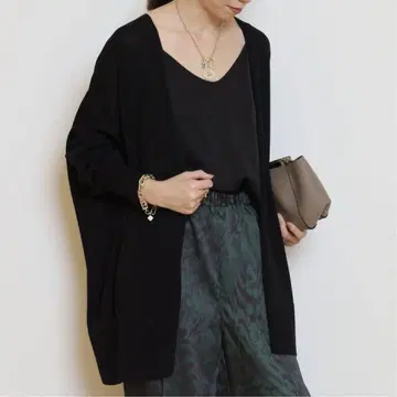 MUSE de Deuxieme Classe 숏 가디건 블랙