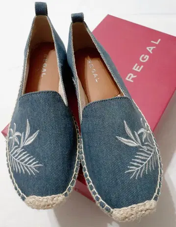 REGAL 리걸 에스파드리유 슬립온 데님