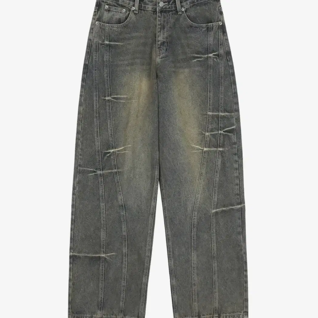 ★TRILLION★ Domingo pinch cut wide denim pants DEEP BLUE TR MUSINSA | TRILLION Domingo pinch cut wide denim pants (DEEP