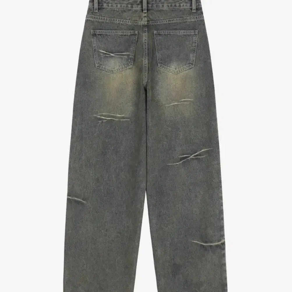 ★TRILLION★ Domingo pinch cut wide denim pants DEEP BLUE TR Trillion Domingo Pinch Cut Wide Denim Pants (SAND BLUE) on