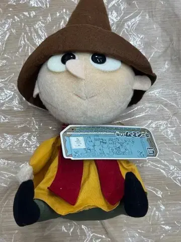 즐거운 무민 가족 스나프킨(중) 봉제 인형 당시 상품