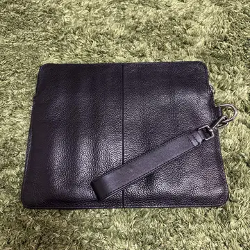블랙 가죽 클러치백 자라
