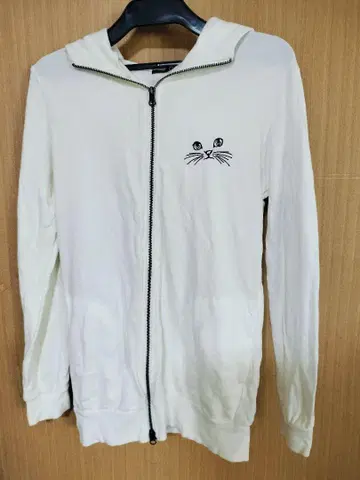 피스 나우 고양이 귀 후드티 고양이 패턴