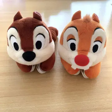 디즈니 리조트 한정판] 어깨에 승차 칩과 데일 봉제 인형