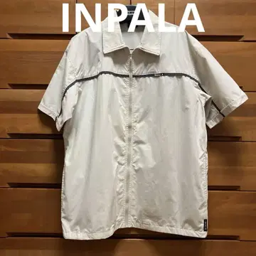 INPALA 베이지 반팔 지퍼 자켓 임팔라 등산 캠핑