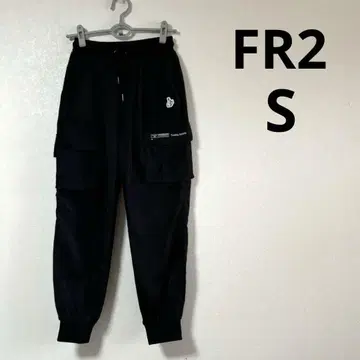 FR2 에프알2 카고 팬츠 로고 자수 블랙 S