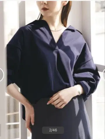 노블 noble 폴로 에리 니트