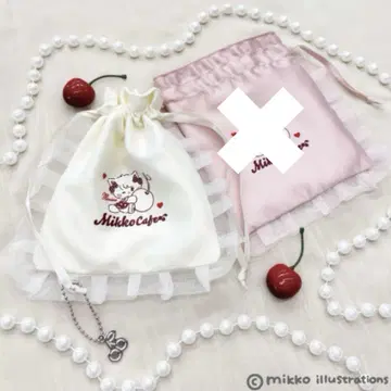 mikko illustration cafe 프릴 복조리 무스 화이트