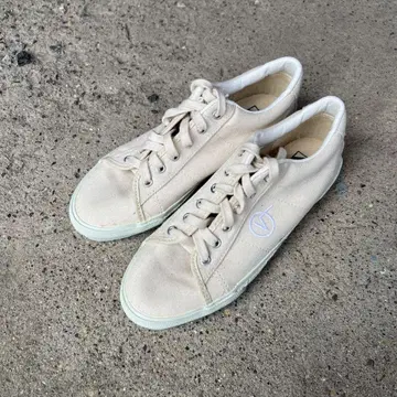 90s USA제 반스 시드 베이지 캔버스 스니커즈 빈티지