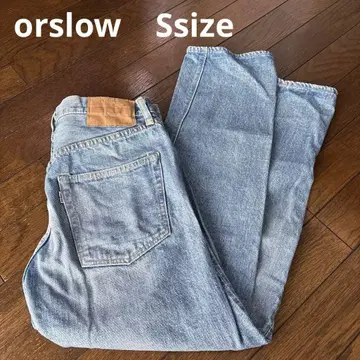 okSlow 스트레이트 데님 라이트 블루 S (1)