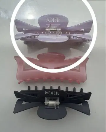 POTETE 리본 클립 퍼플 purple 완판템 인기 상품