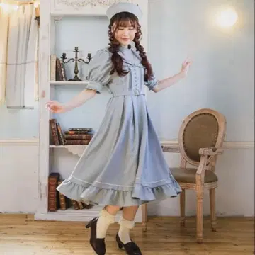 신상품 시마무라 쿠루미 마린 아카데미아 세일러 원피스 라이트 블루 M