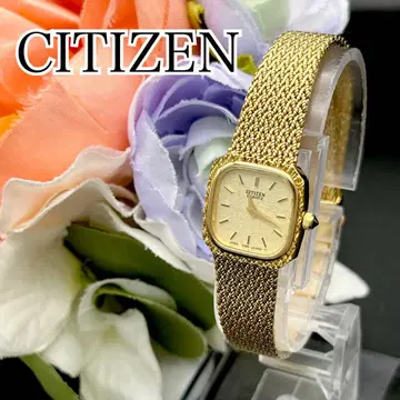 작동 손목시계 CITIZEN 시티즌 골드 새상품 배터리 여성용 G56