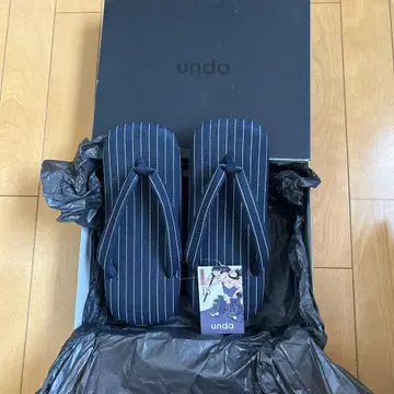 GOYEMON 운다 스니커즈 unda 스트라이프 네이비