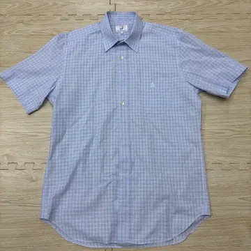 dunhill ENGINEERED FIT 반팔 셔츠 L 사이즈 체크 무늬