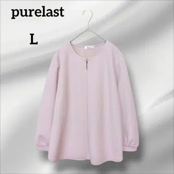 퓨어 라스트 핑크 긴팔 셔츠 상의 전체 후크 L