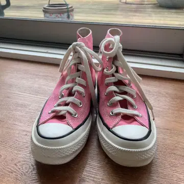 컨버스 올스타 핑크 하이컷 스니커즈