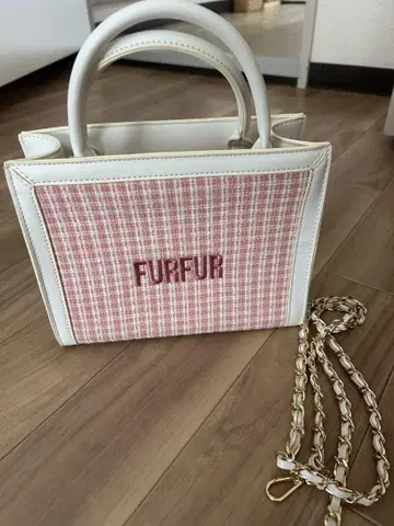 FURFUR 트위드 백 핑크