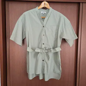AIGLE 반팔 셔츠 38 올리브 그린