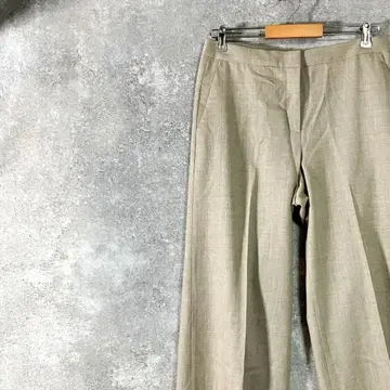 theory luxe 슬랙스 베이지 무지 집업 원턱