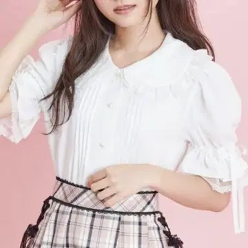 시크릿허니 상의 반팔 화이트