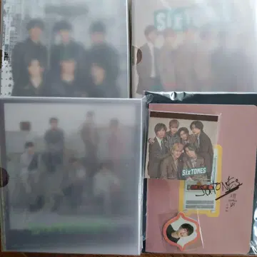 SixTONES 사진 앨범 3권, 정사각형 메모, 메시지 카드