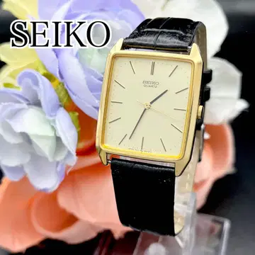 작동 손목시계 SEIKO 세이코 골드 스퀘어 벨트 새상품 G59