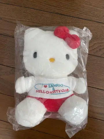 헬로키티 봉제 인형 2002년 미개봉 얼룩 있음