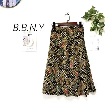 8907-1 레나운 B.B.N.Y 아트 디자인 플레어 스커트