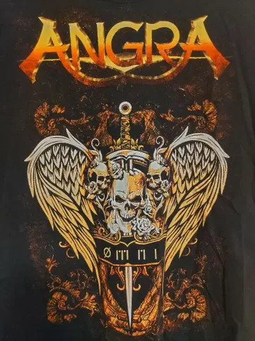ANGRA 옴니 디자인 티셔츠 L 사이즈 블랙