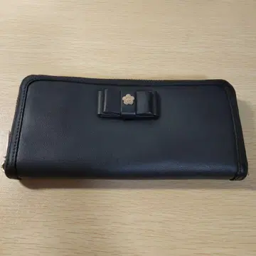 MARY QUANT 블랙 가죽 장지갑