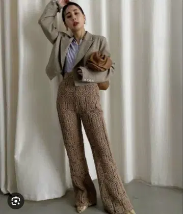 AMERI vintage CROCHET LIKE PANTS 팬츠 아메리