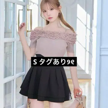 S 미셸 마카롱 슬림 레그 스커트 블랙 이너 팬츠 포함