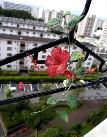 헤어 액세서리 하이비스커스 크로 셰 뜨개질