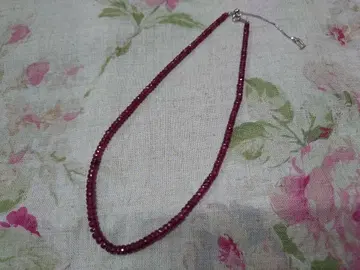 80CT 루비 목걸이