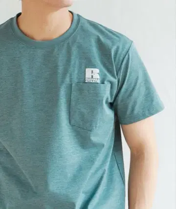 Russell Athletic 드라이 파워 포켓 티셔츠 그린 size L