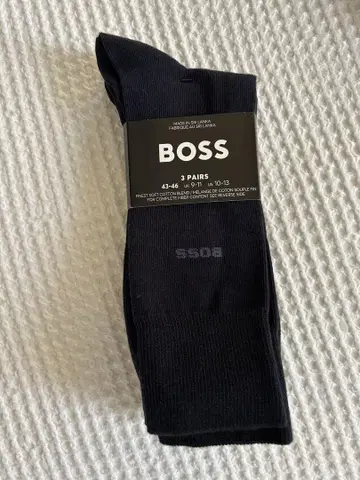 BOSS 블랙 삭스 3켤레 세트 43-46