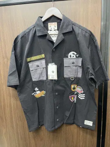 PANDIESTA 팬더 모티브 반팔 셔츠 XL